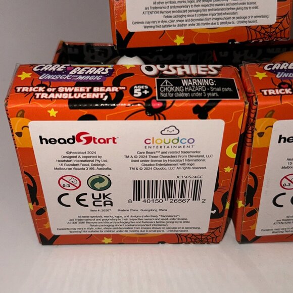 Care Bears Unlock The Magic OOSHIES Complete Set Of 3 - HALLOWEEN Vinyl Figures - Picture 12 of 13